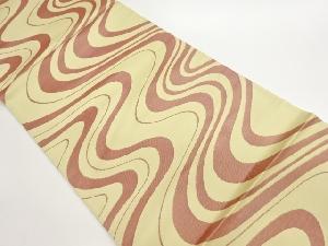 流水模様織出し袋帯